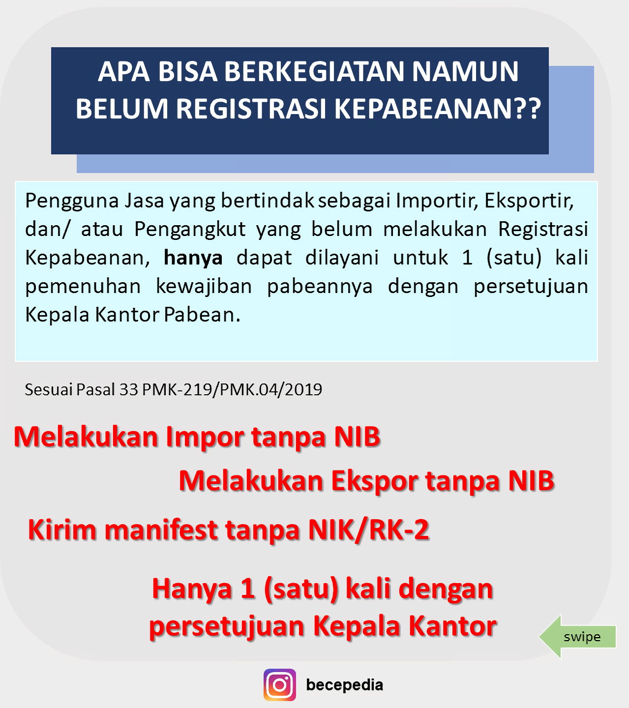 Detail Surat Registrasi Pabean Nomer 33