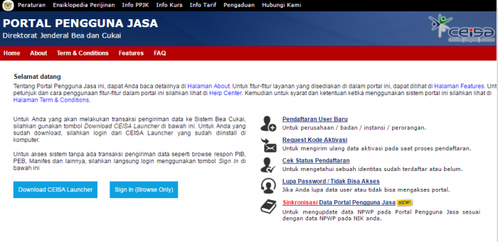 Detail Surat Registrasi Pabean Nomer 36