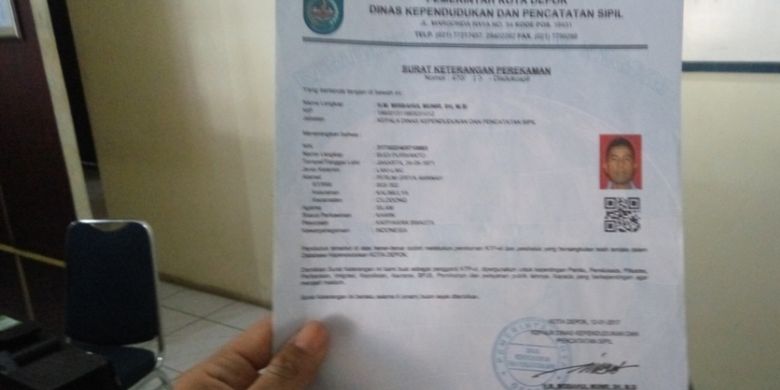 Detail Surat Resi Ktp Nomer 16