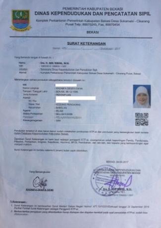 Detail Surat Resi Ktp Nomer 26