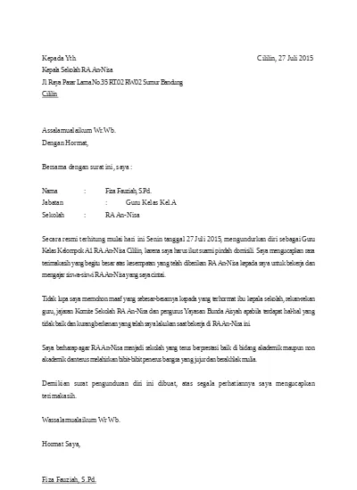 Detail Surat Resign Doc Nomer 44