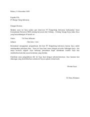 Detail Surat Resign Pt Nomer 38