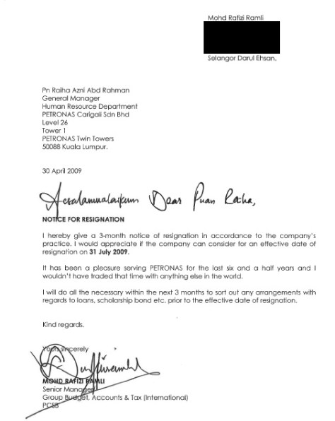 Detail Surat Resign Security Nomer 19