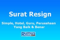 Detail Surat Resign Security Nomer 20