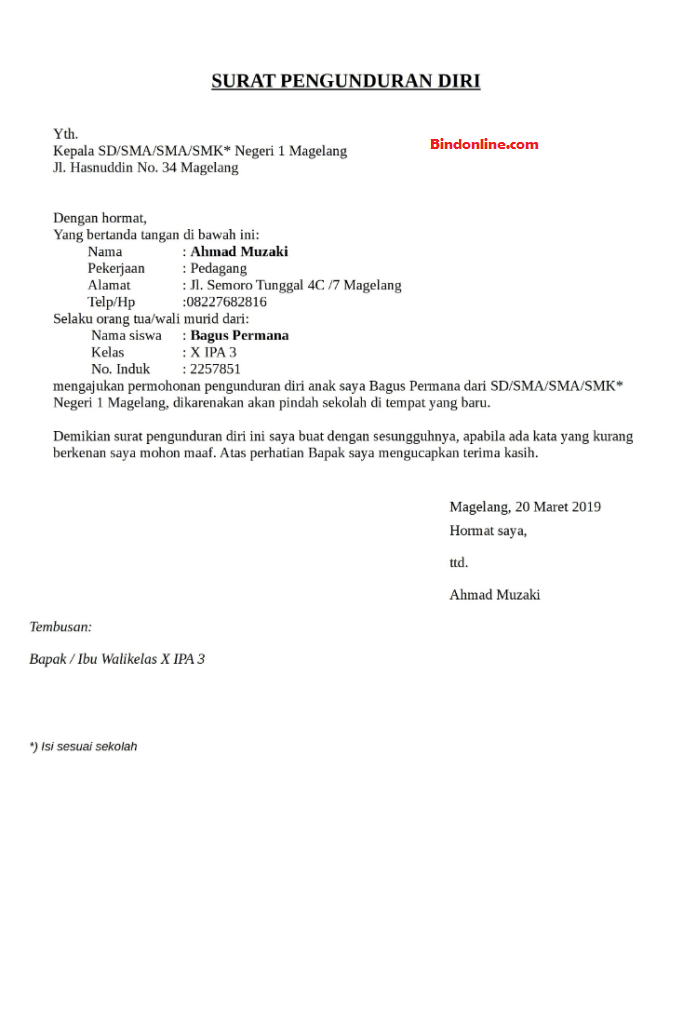 Detail Surat Resign Tulis Tangan Nomer 28