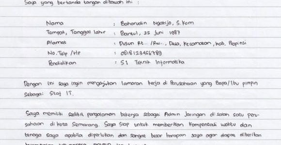 Detail Surat Resign Tulis Tangan Nomer 45