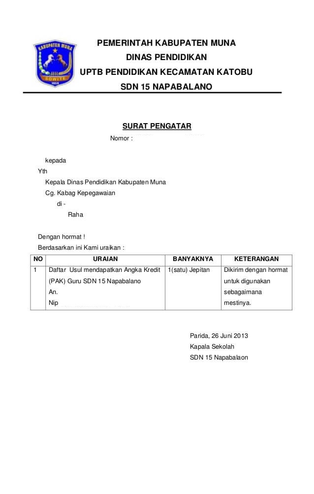 Detail Surat Resmi Contoh Nomer 40