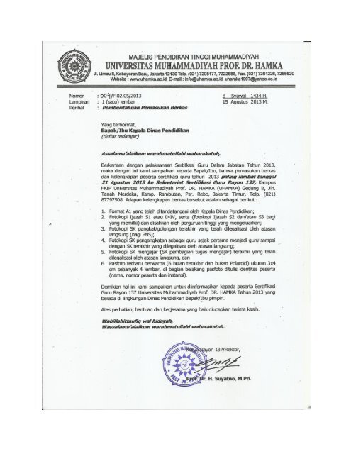 Detail Surat Resmi Universitas Nomer 32