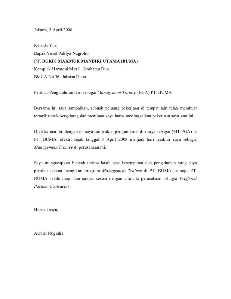 Detail Surat Risent Kerja Nomer 12