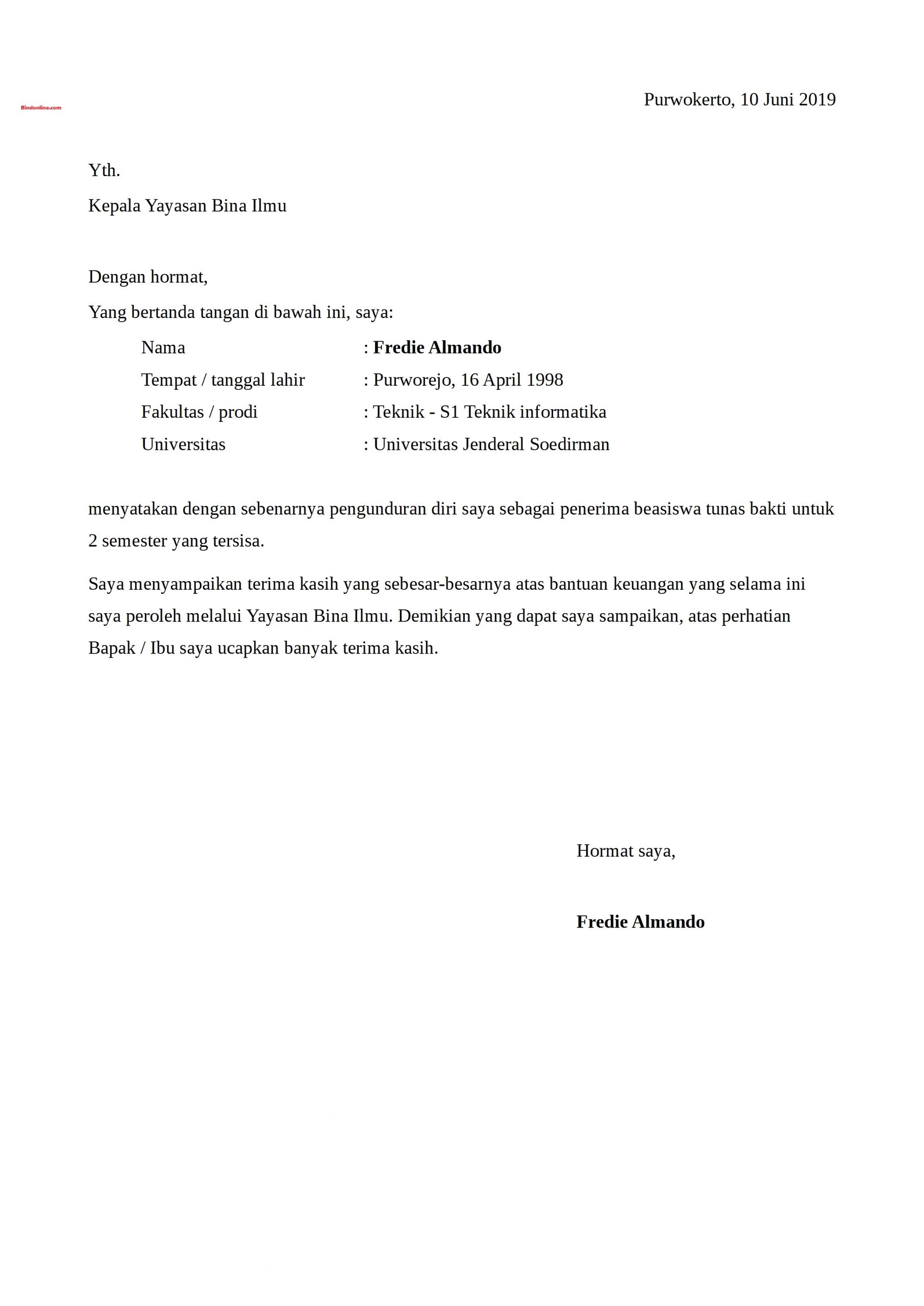 Detail Surat Risent Kerja Nomer 5