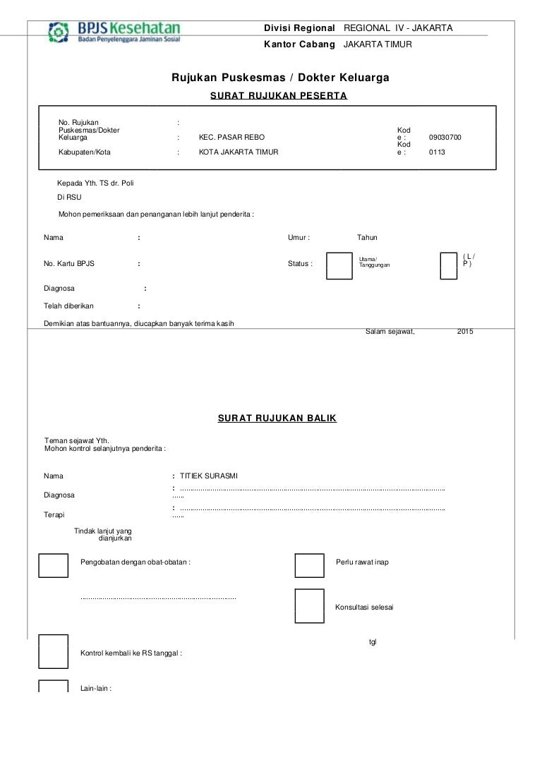 Detail Surat Rujukan Bpjs Nomer 31