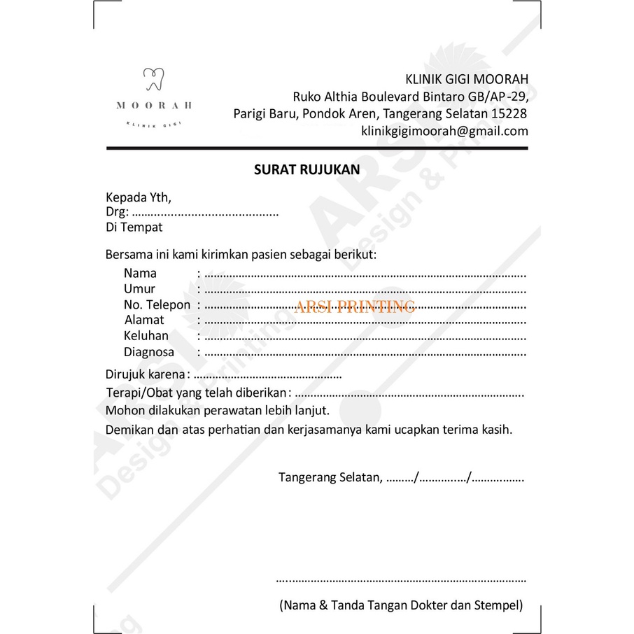 Detail Surat Rujukan Dokter Nomer 3