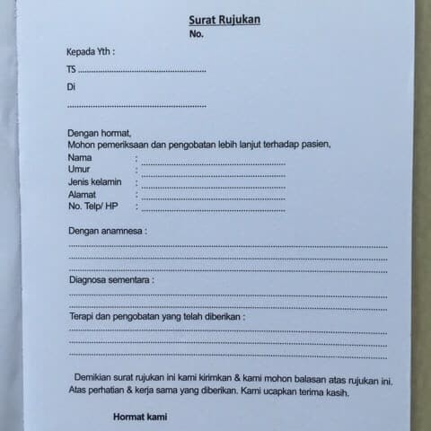 Surat Rujukan Dokter Gigi - KibrisPDR