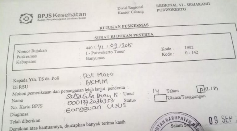 Detail Surat Rujukan Dokter Gigi Nomer 16