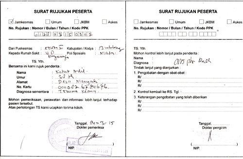 Detail Surat Rujukan Dokter Umum Ke Spesialis Nomer 19