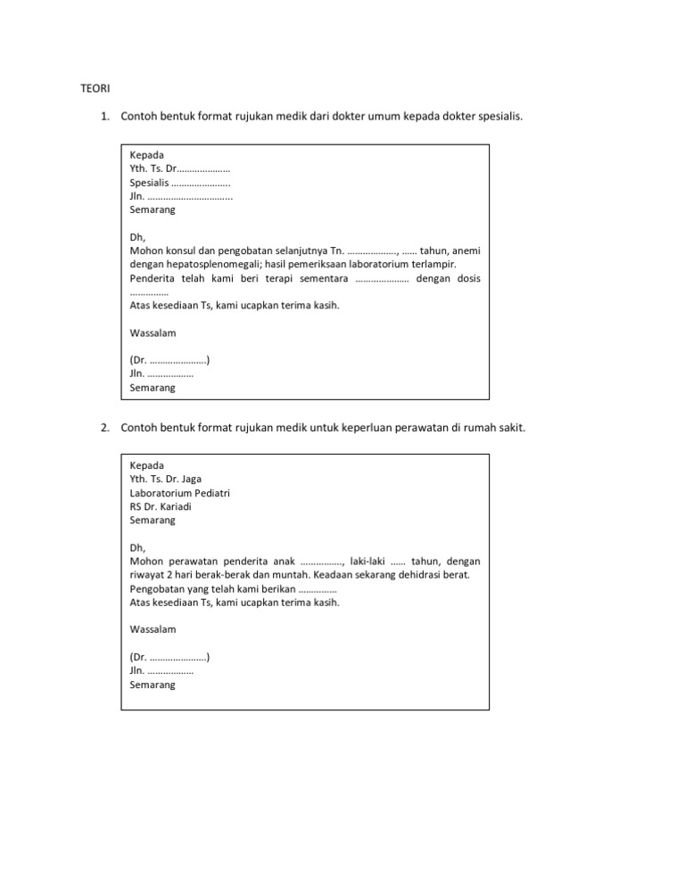 Detail Surat Rujukan Dokter Umum Ke Spesialis Nomer 6