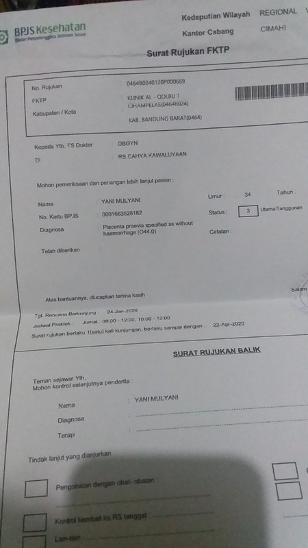 Detail Surat Rujukan Puskesmas Nomer 17