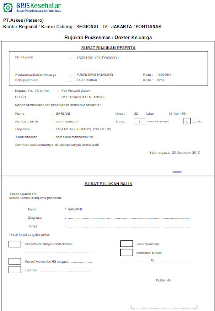 Detail Surat Rujukan Puskesmas Nomer 5