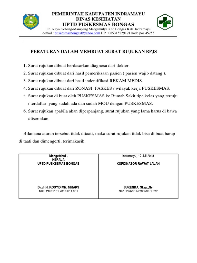 Detail Surat Rujukan Puskesmas Nomer 41