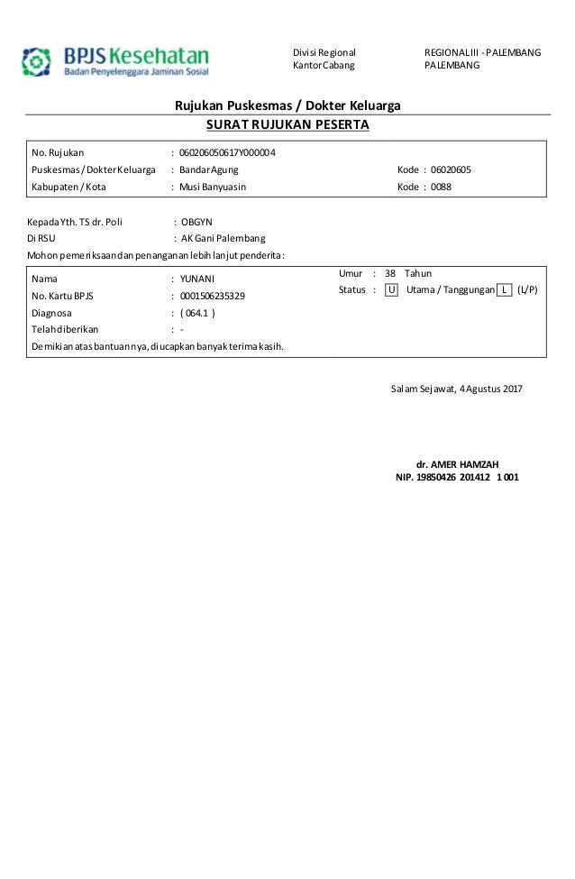 Detail Surat Rujukan Puskesmas Nomer 49