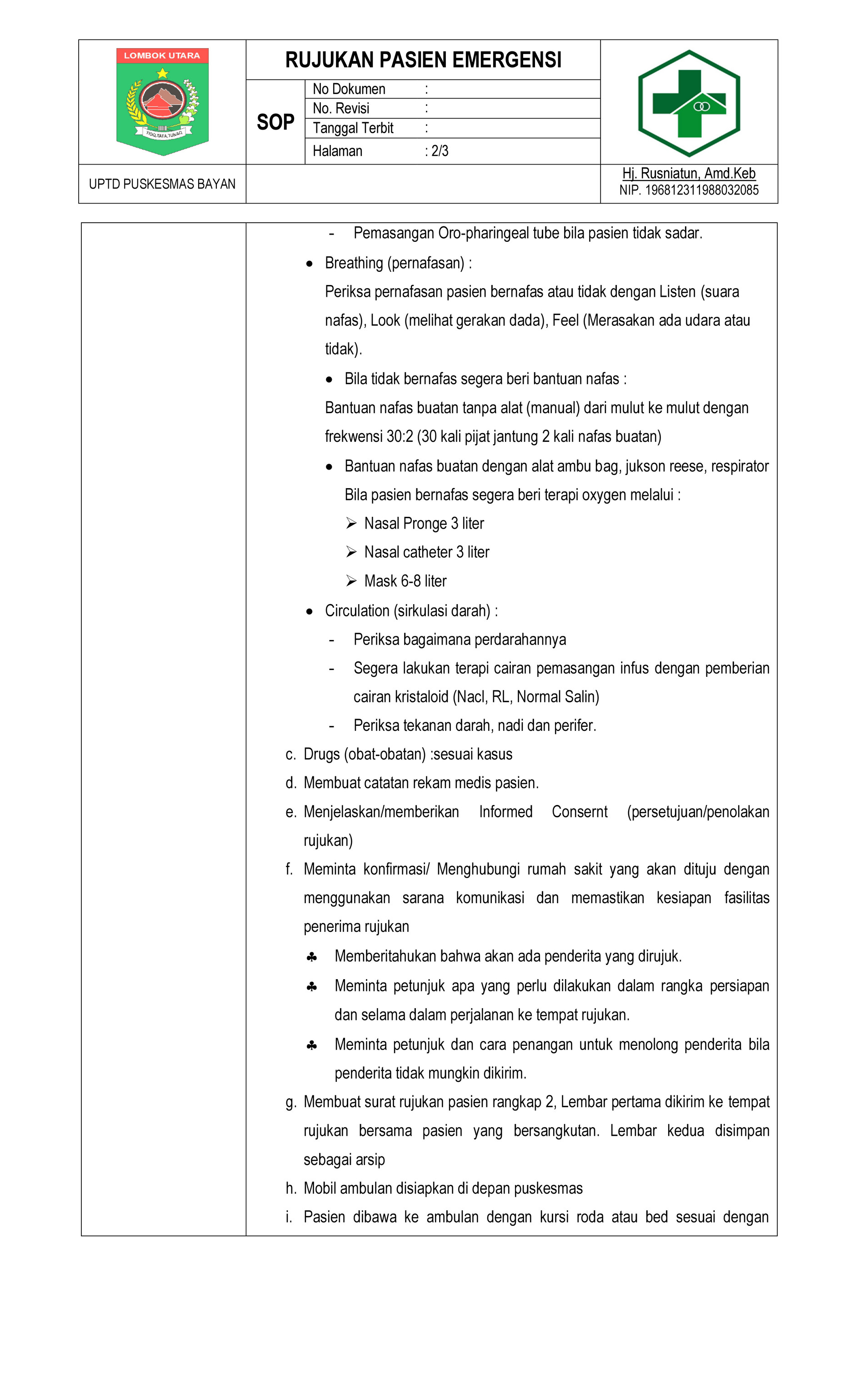 Detail Surat Rujukan Puskesmas Nomer 50