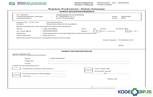 Detail Surat Rujukan Puskesmas Nomer 6