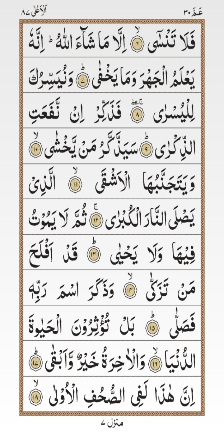 Detail Surat Sabbihisma Rabbikal A La Nomer 34