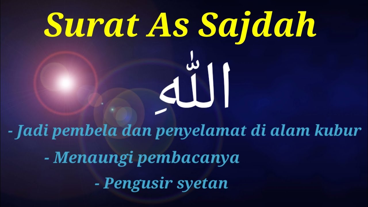 Detail Surat Sajadah Latin Nomer 27