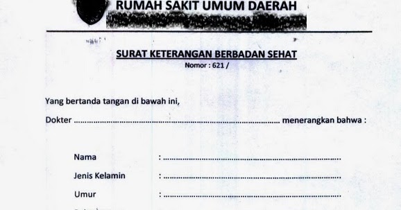 Detail Surat Sehat Dari Dokter Nomer 49