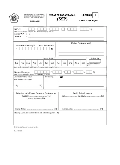 Detail Surat Setor Pajak Nomer 44