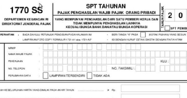 Detail Surat Spt Tahunan Nomer 17