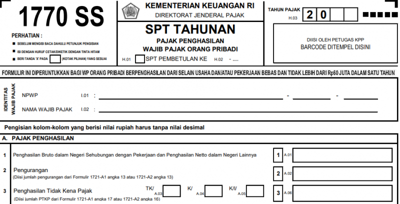 Detail Surat Spt Tahunan Nomer 21