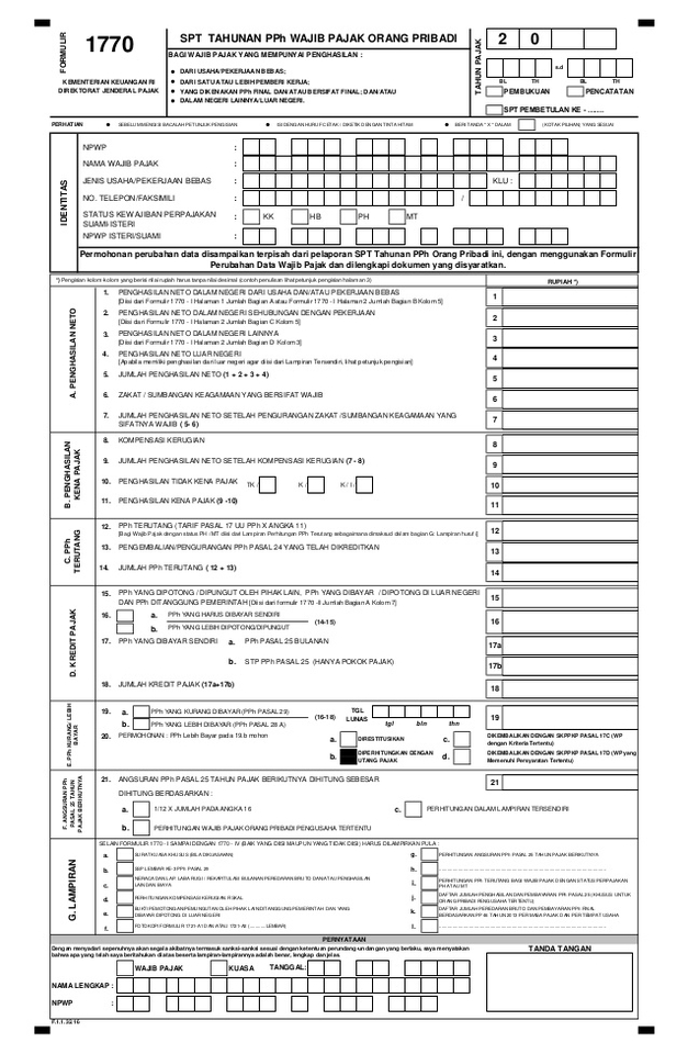 Detail Surat Spt Tahunan Nomer 42