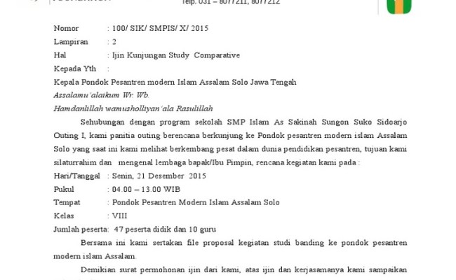 Detail Surat Studi Banding Nomer 38