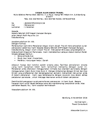 Detail Surat Study Tour Nomer 49