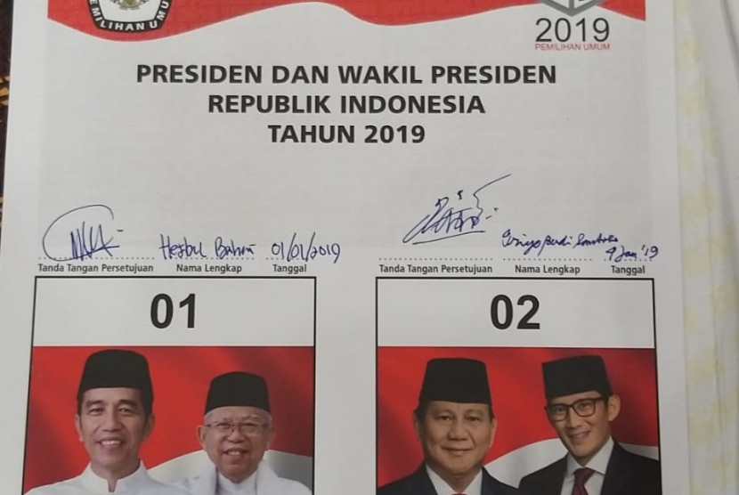 Detail Surat Suara Presiden Nomer 12