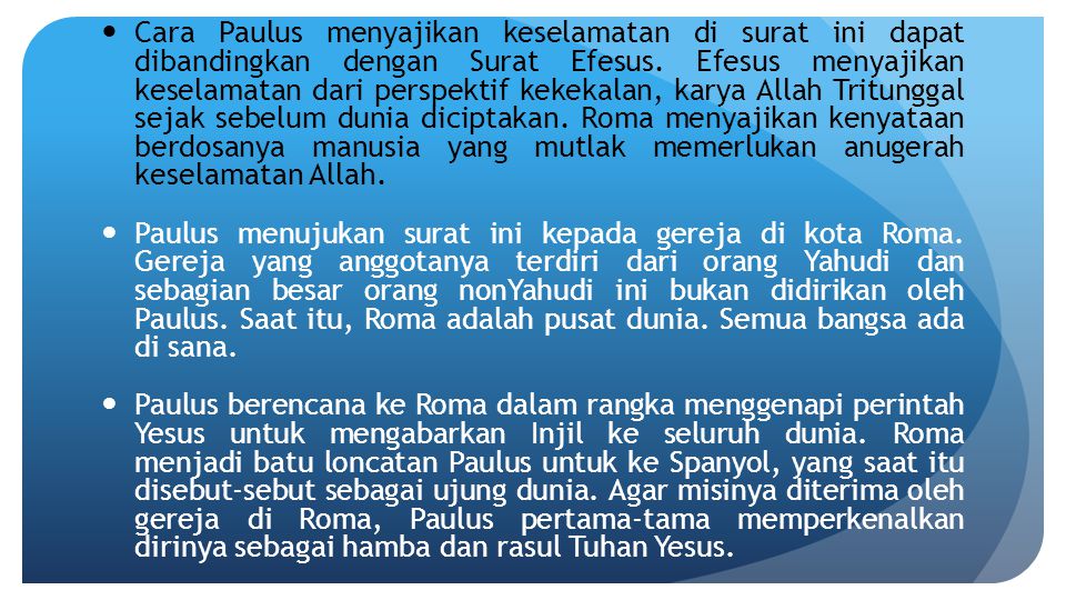 Detail Surat Surat Paulus Nomer 47