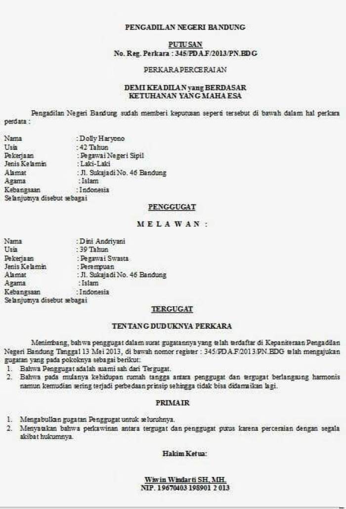 Detail Surat Talak Dari Suami Nomer 12
