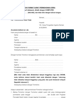 Detail Surat Talak Dari Suami Nomer 18