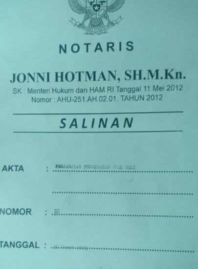 Detail Surat Tanah Notaris Nomer 11