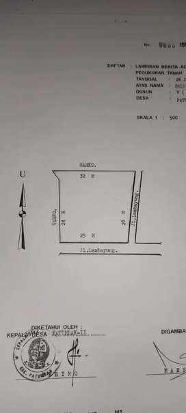 Detail Surat Tanah Sk Camat Nomer 39