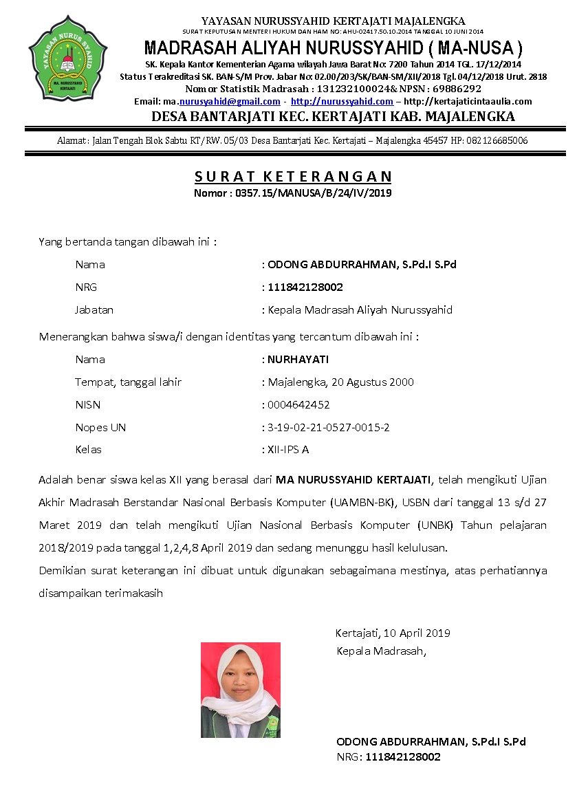 Detail Surat Tanda Kelulusan Nomer 38