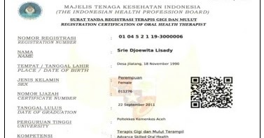 Detail Surat Tanda Registrasi Perawat Nomer 13