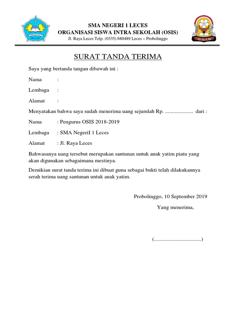 Detail Surat Tanda Terima Nomer 17