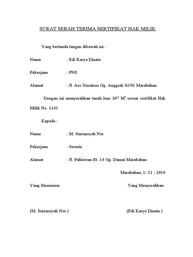 Detail Surat Tanda Terima Dokumen Nomer 26
