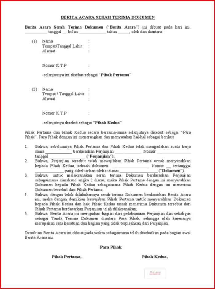 Detail Surat Tanda Terima Dokumen Nomer 33