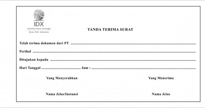 Detail Surat Tanda Terima Dokumen Nomer 42