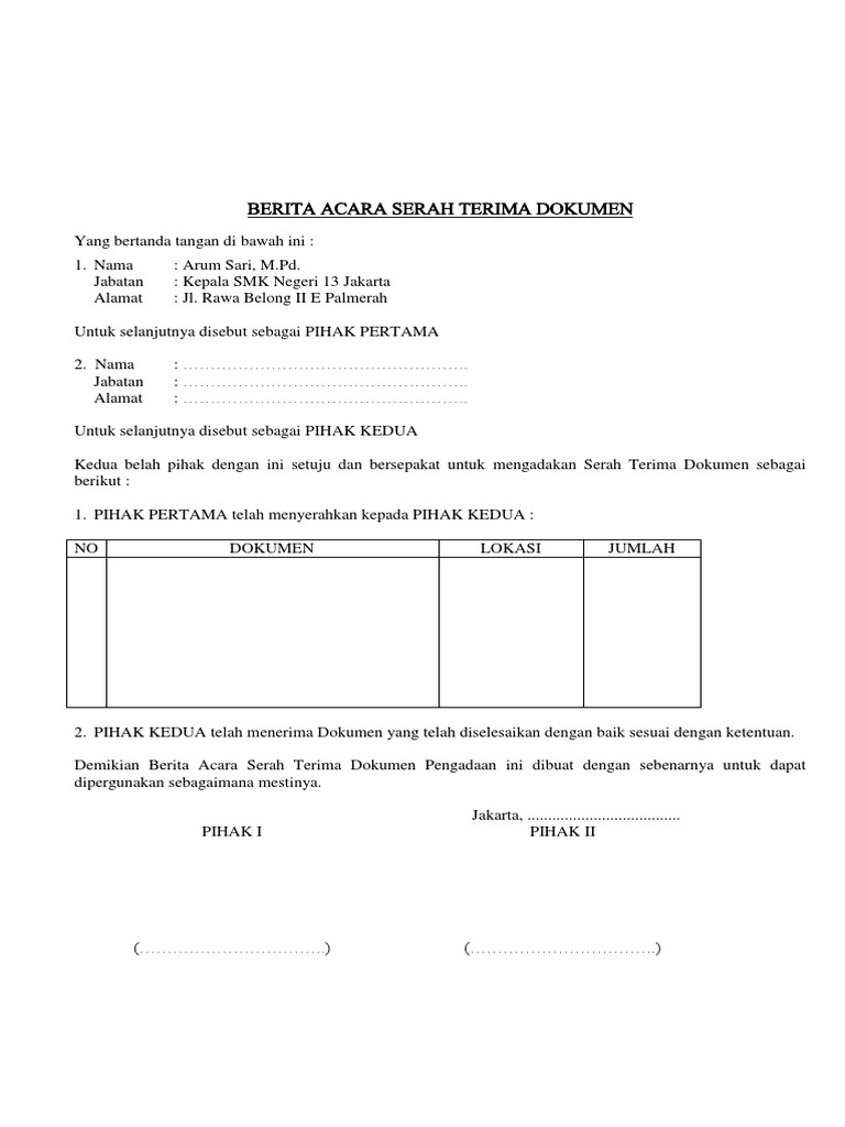 Detail Surat Tanda Terima Dokumen Nomer 54