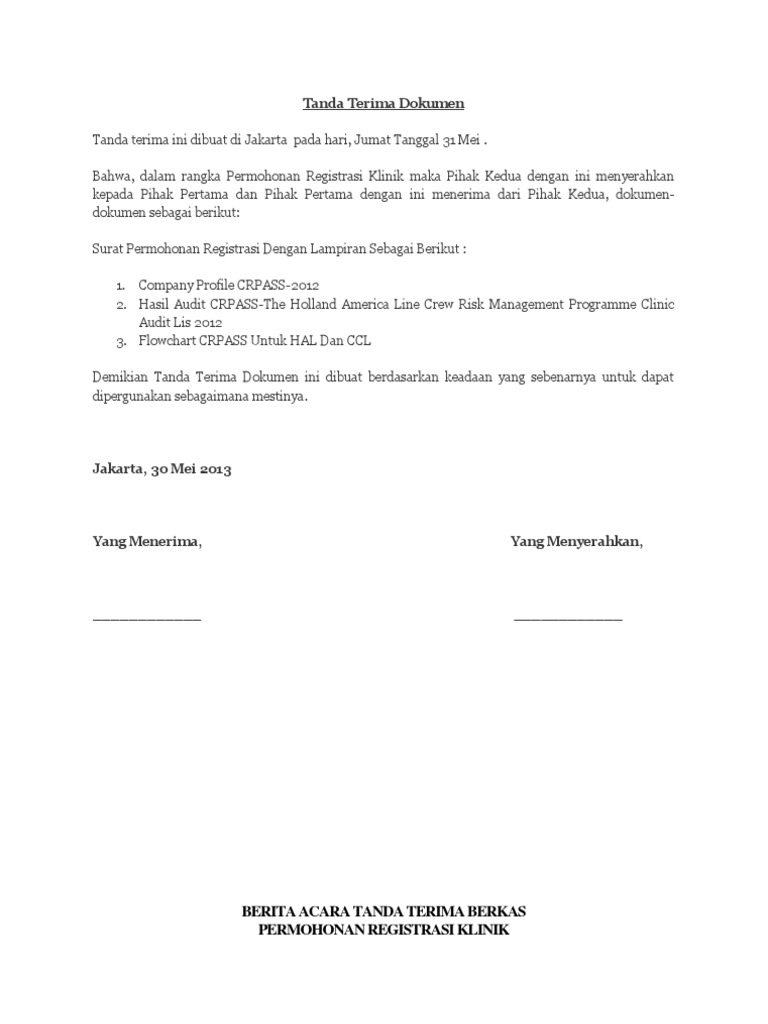 Detail Surat Tanda Terima Dokumen Nomer 7