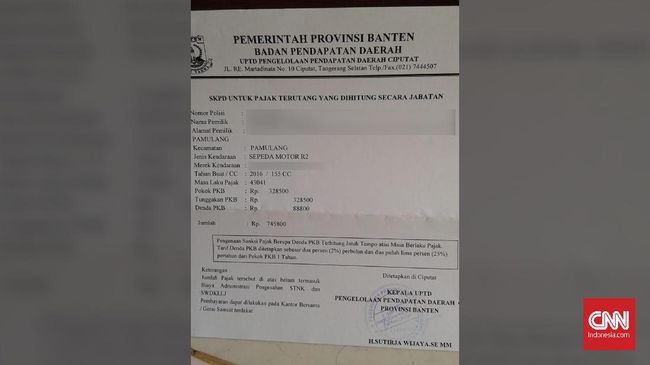 Detail Surat Teguran Pajak Nomer 15